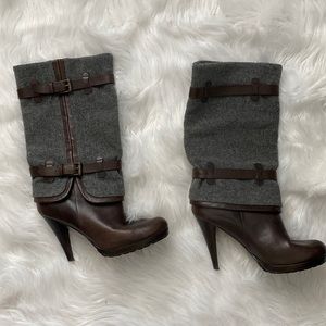 Cole Haan Brown & Gray Boots
